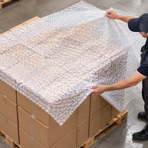 Luftpolsterfolie Zuschnitte für Versand und Logistik